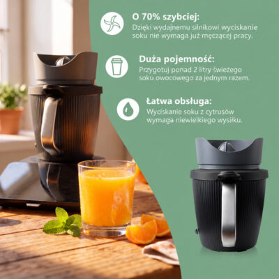 Wyciskarka do cytrusów Thermomix – duża pojemność, łatwa obsługa