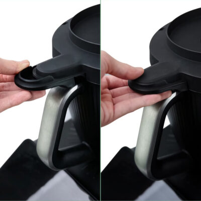 Zacisk pokrywki wyciskarki na naczyniu Thermomix TM7